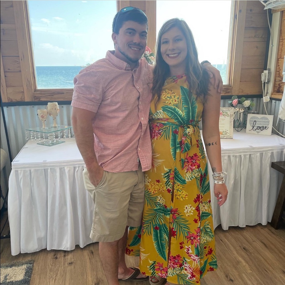SHEIN Hawaiian maxi dress